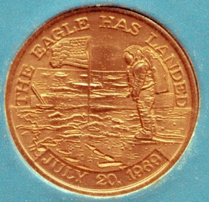 Medalla conmemorativa misión Apollo 11, 20 julio de 1969 